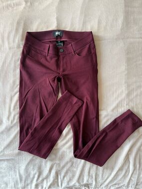 PAIGE Wine Stretch Skinny Jeans